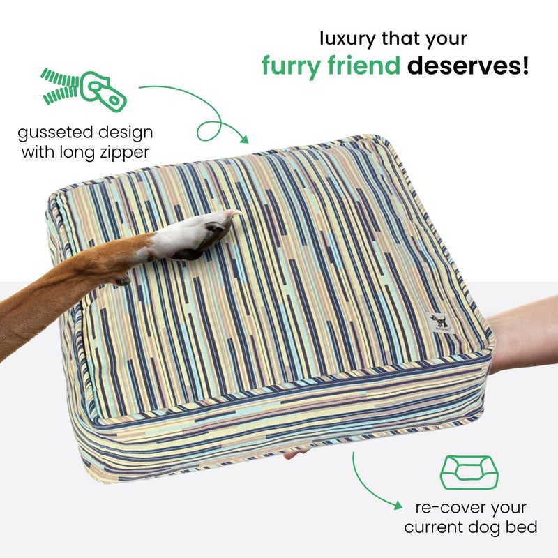 Molly Mutt Petite Dog Duvet Cover - Square - I Don't Like Mondays Print - Measures 20â€™â€™x20â€™â€™x4â€™â€™ - 100% Cotton - Durable - Breathable - Sustainable - Machine Washable Dog Bed Cover - Pre-Shrunk - Image 5